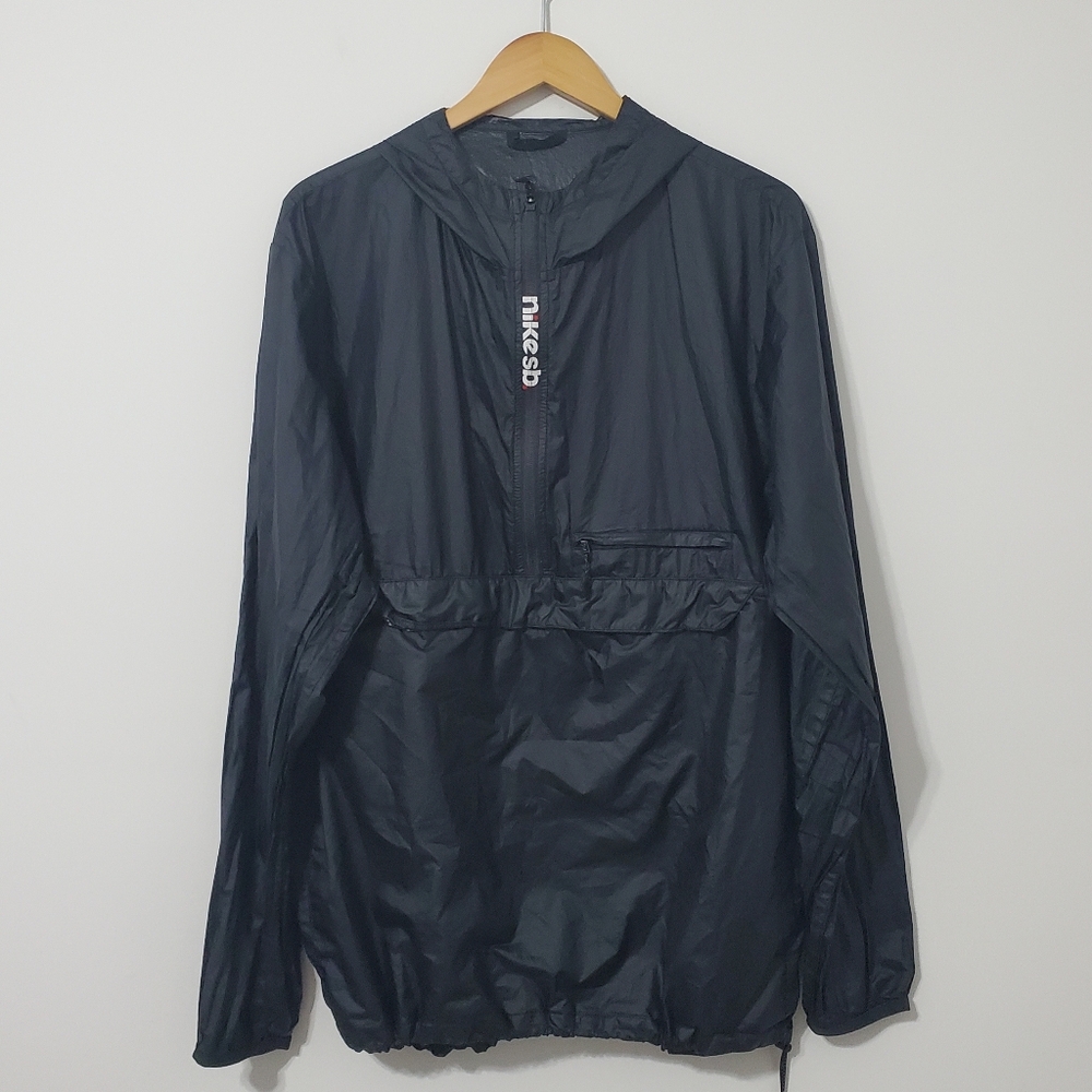 Nike SB Half Zip Windbreaker Black Mens 2XL